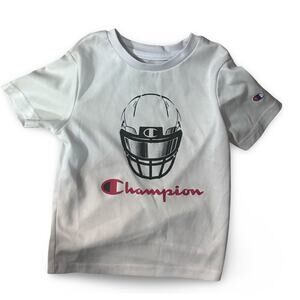 Champion Toddler Shirt 3T White Football Short Sleeve Tee